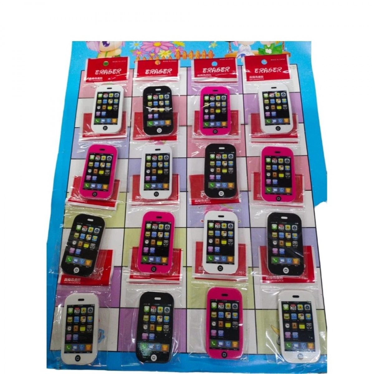 Pack Of_5 Mobile Eraser for Kids for Schoo