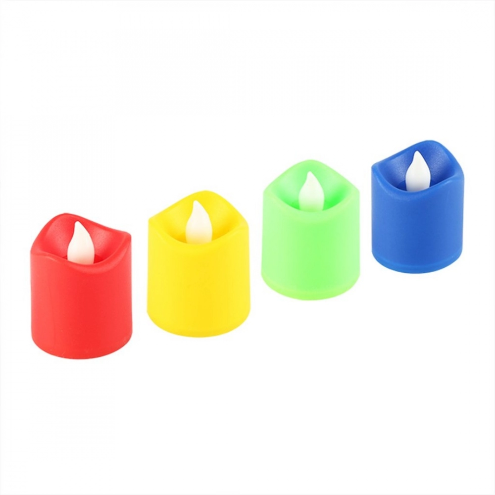 Generic_12 Pieces Festival Decorative LED Tealight Candles (Color: Assorted)